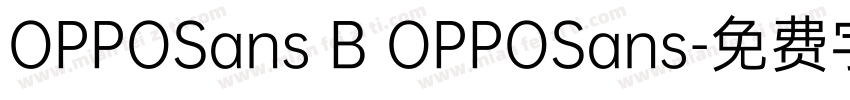 OPPOSans B OPPOSans字体转换